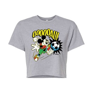Women's - Disney - Goooal Cropped Graphic T-Shirt - 1 of 4