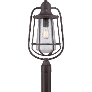 Marine 1-Light Western Bronze Outdoor Post Lantern - 1 of 4