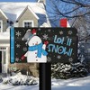 Jolly Winter Snowman Magnetic Mailbox Cover Primitive Let It Snow Briarwood Lane - 2 of 3