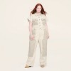 Women's Short Sleeve Western Jumpsuit - Woolrich x Target Cream - 2 of 4