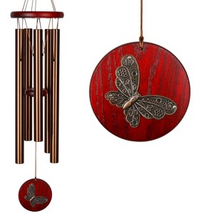 Woodstock Windchimes Habitats Butterfly, Bronze, Wind Chimes For Outside, Wind Chimes For Garden, Patio, and Outdoor Decor, 26"L - 1 of 4