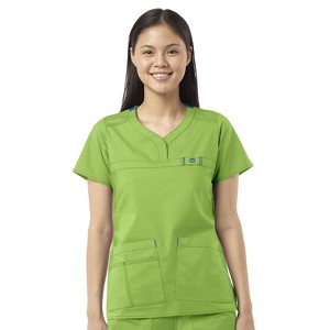 Wink WonderFLEX Patience - Women's Curved Notch Neck Scrub Top - 1 of 3