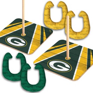 NFL Green Bay Packers Horseshoe Bag Toss Game Set - 1 of 4