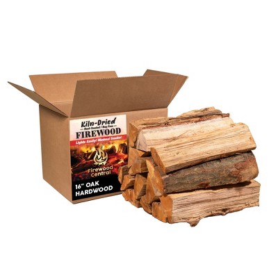 Firewood Central Kiln-Dried PA Hardwood Splits 16 in, 14–18 Pieces for Fireplaces, Stoves, and Campfires