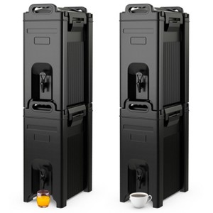 Costway 2/3/4 Pack Insulated Beverage Server/Dispenser 5 Gallon - 1 of 4