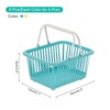Unique Bargains Plastic Grocery Shopping Toy Storage Mini Decorative Baskets 6.3" x 3.5" x 5.1" 8 Pcs - 2 of 4