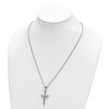 Black Bow Jewelry Stainless Steel Polished Crucifix Cross Necklace, 22 Inch - 3 of 4