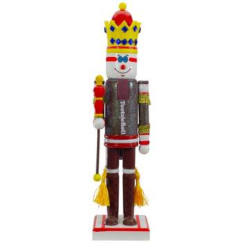 Northlight 14" Tootsie Roll Wooden Christmas Nutcracker Figure with Scepter
