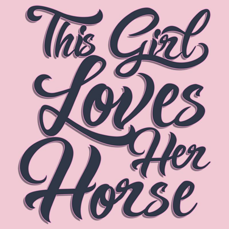 Girl's Lost Gods This Girl Loves Her Horse T-Shirt, 2 of 5