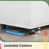 5-Drawer Chest, Wood Storage Dresser file Cabinet with Wheels - 4 of 4