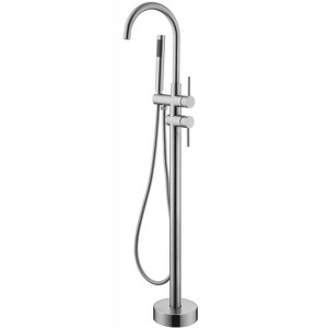 OUTSUPPLY Mount Bathtub Faucet, Freestanding Tub Filler, High Flow Shower Faucets with Handheld Shower Mixer Taps Swivel Spout - 1 of 4