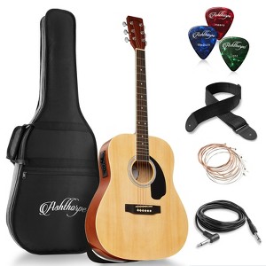 Ashthorpe Full-Size Dreadnought Acoustic Electric Guitar Package with Premium Tonewoods - 1 of 4