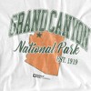 Grand Canyon National Park State Line Adult T-Shirt White - 2 of 4