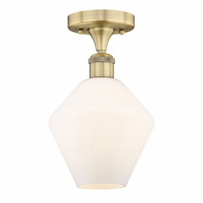 Cindyrella - 1 Light Semi-Flush Mount In Nautiical Style-11.25 Inches Tall and 8 Inches Wide