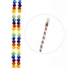 Crystal Lane DIY 7" Glass Faceted Rondelle Designer Beads Double Strand Craft Embellishment 4x6mm Transparent Rainbow - 4 of 4