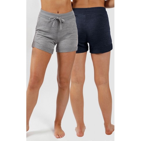 90 Degree by Reflex Soft Activewear Lounge Shorts + Pockets and Drawstring  Women