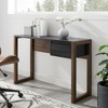 GDFStudio Bellion Modern Two-Tone Wood Writing Desk with Fluted Drawer Details - 2 of 4