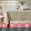 HLC.ME Lincoln Stripe Fabric Tablecloth, Advanced Water, Fade, Stain, and Wrinkle Resistance - 3 of 4