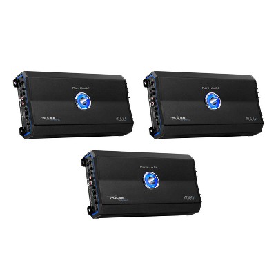 Planet Audio 4000W Class D Monoblock MOSFET 1 Ohm Car Audio Amplifier (3 Pack)
