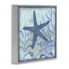 Stupell Industries Vivid Blue Starfish Marine Life Black Framed Giclee Art - 3 of 4