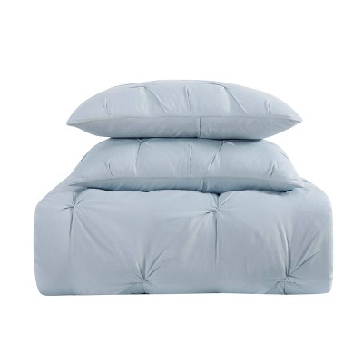 Twin XL Light Blue Microfiber Down Alternative Comforter Set
