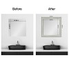 Amanti Art Mirror Makeover Bathroom Mirror Frame Border Kit - Fully Assembled Peel and Stick Frame - Mirror NOT Included - Flair Trim - 4 of 4