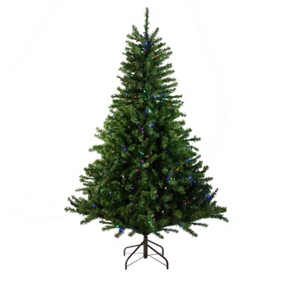 Northlight 10' Prelit Artificial Christmas Tree Canadian LED Pine - Multicolor Lights