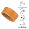 Unique Bargains Wear-Resistant Leather Belt Loop Keeper for Wide Straps Replacement 4 Pcs - 3 of 4