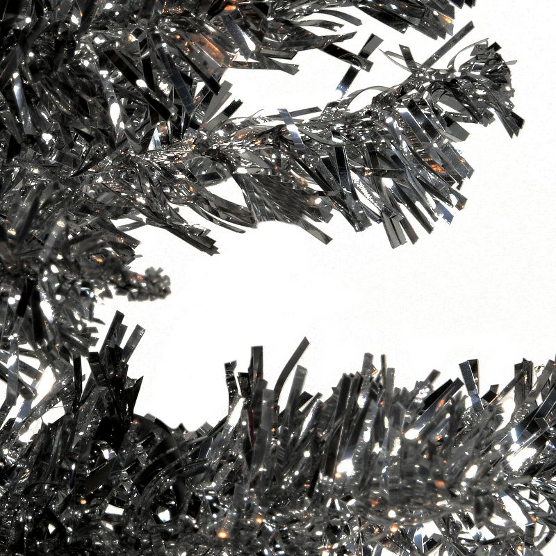 6' Unlit Slim Black Tinsel Artificial Christmas Tree - National Tree Company, 3 of 6