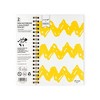 Yoobi 4.5"x6.5" Peanuts Mini Notebooks Spiral with Pen Yellow Chevron - 4 of 4