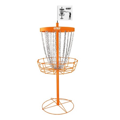 Pro Disc Golf Basket Target Include 3 Discs, store 24-Chain Portable Metal Golf