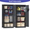 NicBex Metal Lockable File Cabinet,Garage Storage Cabinet with Doors and 3/4 Adjustable Shelves for Home Office,Pantry - 4 of 4