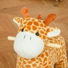 Whisen Kids Giraffe Plush Rocking Horse with Pedals and Soft Plush Body, Riding Rocker Toy Gift for 3-6 Years Old - Yellow - 2 of 4