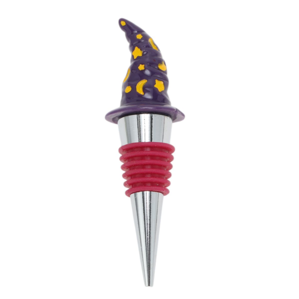 Unique Bargains Halloween Pointed Hat Silicone Stopper Aluminum Alloy TPE Resin 4.02"x1.10"x1.10" 1 Pc - thumbnail 10