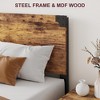 Full/Queen/King Size Bed Frame with Wood Headboard, Platform Bed Frame with Under Bed Storage and Metal Legs, Noise Free, No Box Spring Needed - 4 of 4