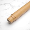 Unique Bargains Peel and Stick Wallpaper Wood Grain PVC Golden Willow - 2 of 3