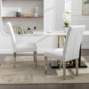 APRILSOUL38.20"Set of 2 Modern Dining Chairs with Plush Velvet Upholstery, Sturdy Stainless Steel Legs - 3 of 4