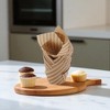 Unique Bargains Stripes Print Flame Shape Disposable Baking Cups Greaseproof Paper 1.97"x3.15" 50 Pcs - 2 of 4