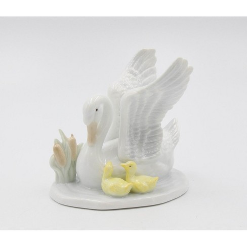 Kevins Gift Shoppe Ceramic Swan With Babies Figurine - image 1 of 3