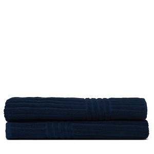 BC BARE COTTON Luxury Hotel & Spa Towel 100% Pure Turkish Cotton Ribbed Channel Pattern - Bath Towel (Bath Towel - Set of 2) - 1 of 4