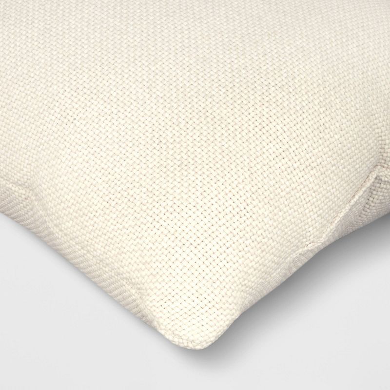 Oversized Basketweave Heathered Square Throw Pillow - Threshold™, 4 of 9