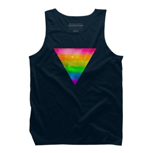 Adult Design By Humans Pride Rainbow Galaxy Triangle By TheRandom Tank Top - 1 of 2
