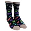 Crazy Dog T-Shirts Women's My Therapist Has Paws Socks Funny Pet Puppy Animal Lover Dog Novelty Graphic Footwear - 2 of 4