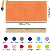 35pcs Zipper Pouches, Small Pencil Pouch Bulk, Water Resistant Pencil Case for Bill Office School Supplies - 2 of 4