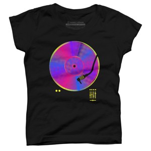 Girl's Design By Humans Retro Vinyl By clingcling T-Shirt - 1 of 3