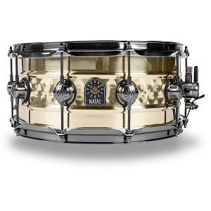 Natal Drums Meta Beaded Hand Hammered Snare 14 x 6.5 in. Brass - 1 of 2