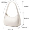 BEAFUP Women's Shoulder Bag, Cute Tote Handbag Mini Clutch Purse with Zipper Closure - PU Leather Crossbody Bag for Daily Use - 3 of 4
