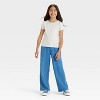 Girls' French Terry Wide Leg Pants - Cat & Jack™ - 3 of 3