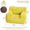 Kumasinova Bean Bag Chairs for Adult Teens Kids,Bean Bag Sofa with Tufted Soft Stuffed Filling and Side Pockets for Living Room,Bedroom,Yellow - 2 of 4