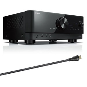 Yamaha RX-V4 5.2 Channel AV Receiver with Sanus Ultra High Speed 8K 6.56 ft. HDMI 2.1 Cable - 1 of 4